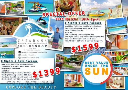 Thulusdhoo Maldives Promo Code Booking.com